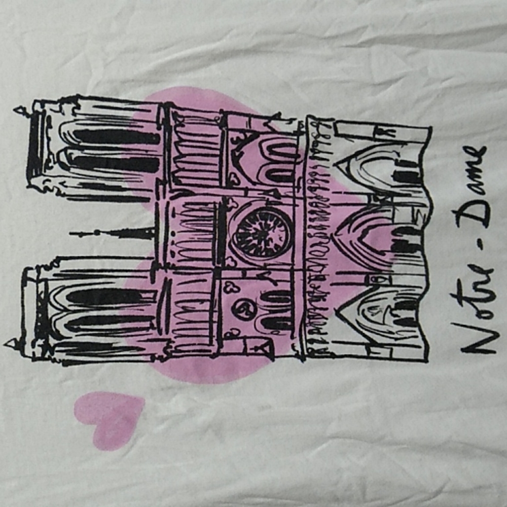 Anthropologie Notre Dame Tee Sz.XS (XX-55) - Picture 2 of 10
